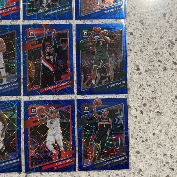 NBA 9 CARD LOT BLUE VELOCITY PRIZM CARDS BRADLEY BEAL LONNIE WALKER STEVE ADAMS - Picture 3 of 4